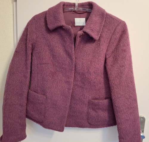 Brombeerfarbene flauschjacke - brombeerfarbene,