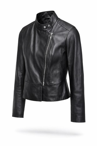 Leder jacke schwarz - leder, damen