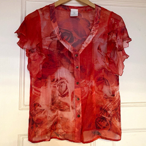 Madeleine bluse rot seide - madeleine,