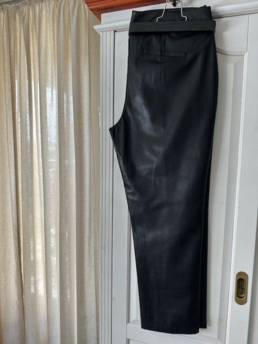Neue schwarze kunstlederhose - schwarze,