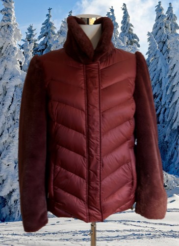 Madeleine daunenjacke weinrot - daunenjacke,