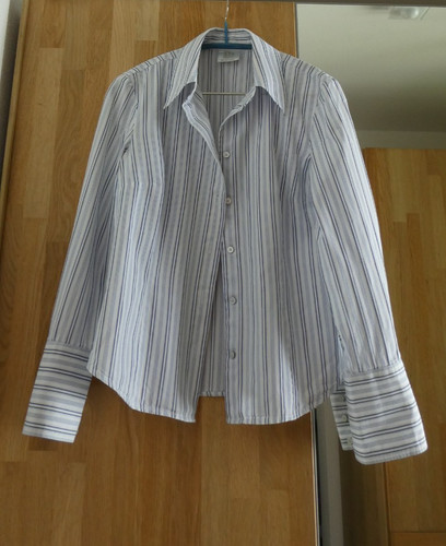 Madeleine bluse blau weiß - bluse, blau-weiß